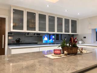 32-inch-kitchen-splash-back-mirror-tv, PictureFrame.TV PictureFrame.TV Dapur: Ide desain interior, inspirasi & gambar
