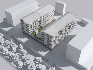 Projeto de Habitação Multifamiliar - Vila Nova de Famalicão, MJARC - Arquitetos Associados, lda MJARC - Arquitetos Associados, lda