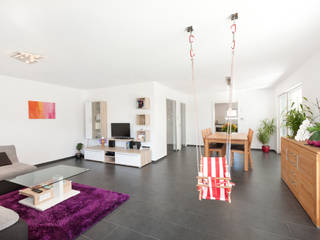 Kundenhaus U065, TALBAU-Haus GmbH TALBAU-Haus GmbH Modern living room