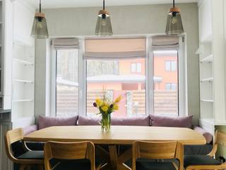 Заміський будинок у скандинавському стилі, Наталія Мироненко Наталія Мироненко Scandinavian style dining room Wood White