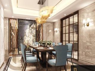 دبي, Luxury Solutions Luxury Solutions غرفة السفرة بلاط