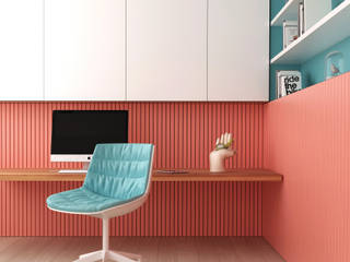 Estudio Coral, Pragma - Diseño Pragma - Diseño Offices & stores Wood Pink