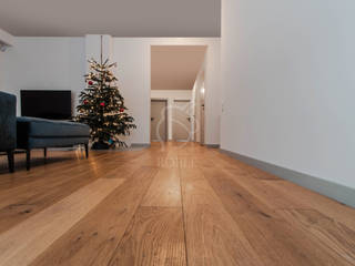 Salon w stylu nowoczesnym, Roble Roble Floors Wood Wood effect