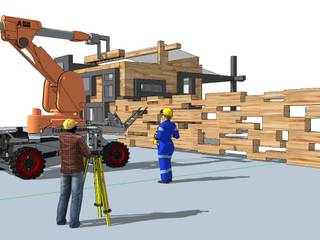 Конструктор для роботов для строительства деревянных домов., Ecoles System Ecoles System