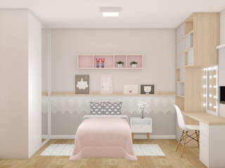 JL - Quarto menina, Tric Studio Arquitetura Tric Studio Arquitetura Girls Bedroom