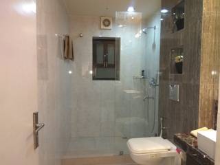 GUEST HOUSE , Rashi Agarwal Designs Rashi Agarwal Designs Modern Bathroom Tiles