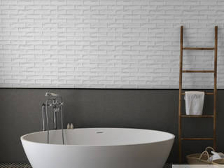 Fantásticos Paneles Decorativos 3D, LEEMEX TIENDA DE DECORACIÓN LEEMEX TIENDA DE DECORACIÓN Modern bathroom Plastic