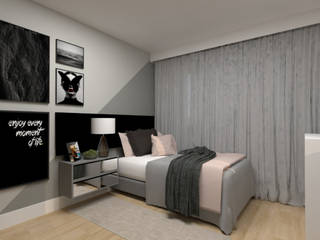 Projeto Online - Quarto Teen Moderno, La Decora La Decora Bedroom