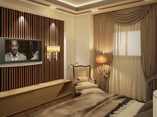 Elegant Hotel Room, IPixilia IPixilia ห้องนอน