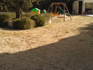 Proceso de instalación de césped artificial Albergrass para una obra en la ciudad de Ibi, Alicante, Albergrass césped tecnológico Albergrass césped tecnológico