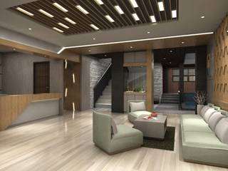 Lobby Guest House Bandung, Maxx Details Maxx Details Koridor & Tangga Modern