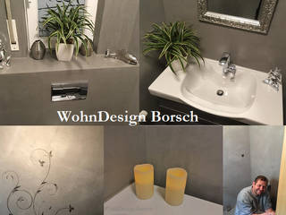 Fugenlose Bäder, Malerbetrieb Dirk Borsch Malerbetrieb Dirk Borsch Ванная комната в стиле модерн