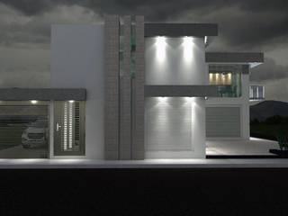 CASA HORIZONTE, A&E Diseño Arquitectonico A&E Diseño Arquitectonico Rumah kecil Beton