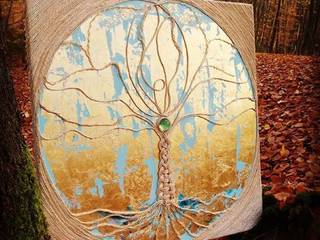 TREE OF LIFE, Sommerhusdesign Sommerhusdesign Autres espaces Argent/Or Ambre/Or