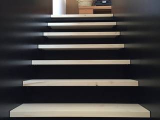 Treppe, WoodDo WoodDo Escadas Derivados de madeira Preto