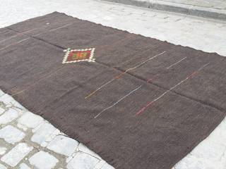 Turkish Kilim Rugs , Heritage Nomadic Art Gallery Heritage Nomadic Art Gallery Giardino interno Lana Arancio