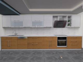 Antalya Lara daire, ASN İç Mimarlık ASN İç Mimarlık Kitchen units Wood Wood effect