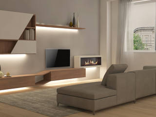 Progettazione d'interni Appartamento a Varese, Silvana Barbato Silvana Barbato Living room