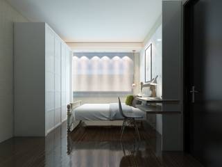 50GR Mimarlık – Küçükçekmece Misafir Odası:  tarz Yatak Odası