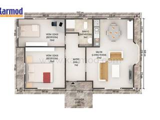 Karmod 71 m² Modulhaus, KARMOD PREFABRICATED TECHNOLOGIES KARMOD PREFABRICATED TECHNOLOGIES