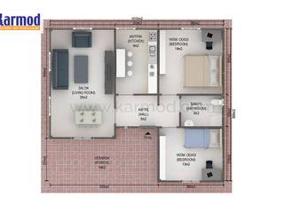 Karmod 87 m² Modulhaus, KARMOD PREFABRICATED TECHNOLOGIES KARMOD PREFABRICATED TECHNOLOGIES