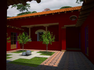 Casa Roja, Arqternativa Arqternativa Rock Garden Stone Red