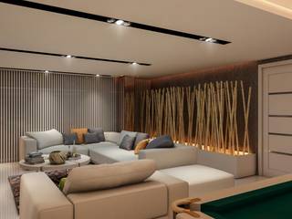 Murat E. Evi - KUŞADASI, ANTE MİMARLIK ANTE MİMARLIK Modern Living Room Beige