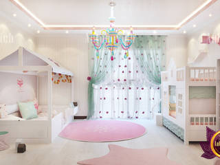 Chic Girl's Bedroom Design, Luxury Antonovich Design Luxury Antonovich Design