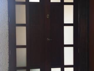 Puerta de acceso, GYS LASER + ROUTER CNC GYS LASER + ROUTER CNC Porte Legno Effetto legno