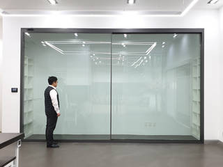 알루미륨 시스템 슬라이딩 창호, WP146, 슬림외창, minimalism window, minimalism slide system, WITHJIS, 위드지스, WITHJIS(위드지스) WITHJIS(위드지스) Commercial spaces Aluminium/Zinc Grey