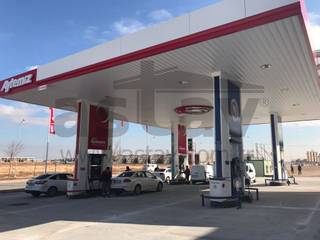 Astav® Linear Strip Ceiling System for Petrol Stations, Astav Metal Asma Tavan Astav Metal Asma Tavan 商业空间 鋁箔/鋅