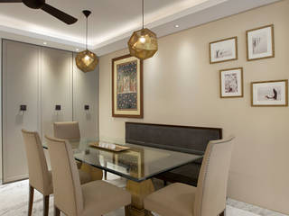 4BHK, Malabar Hill , Finelines Designers Private Limited Finelines Designers Private Limited 아시아스타일 다이닝 룸