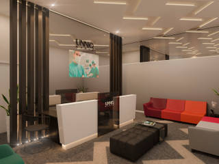 CLÍNICA MÉDICA | Consultório Indiferenciado, NP Interior Design NP Interior Design Espaços comerciais Madeira Efeito de madeira