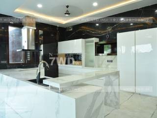 Known for its grandeur, marble work, Interior Designers in Gurgoan, 7WD Design Studio 7WD Design Studio Moderne slaapkamers