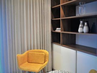 Apartamento RR, Débora Vignoli Arquitetura Débora Vignoli Arquitetura ห้องนั่งเล่น