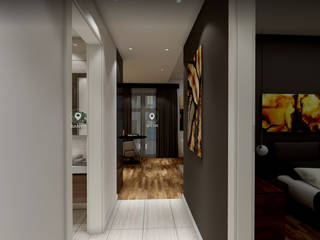 Seba Suites, ELTA VR SOLUTIONS ELTA VR SOLUTIONS Modern Corridor, Hallway and Staircase Wood Wood effect