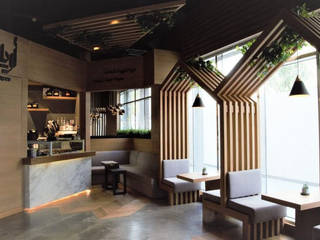 Retail Interior Fit Out Companies In Dubai, S3TKoncepts S3TKoncepts Ruang Komersial Kayu Wood effect