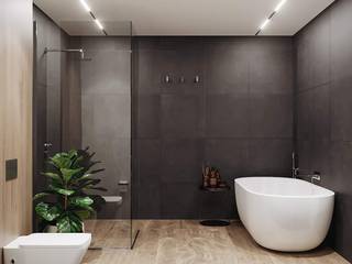 IRONMOOD, SHATOdesign SHATOdesign Minimalist style bathroom Chipboard