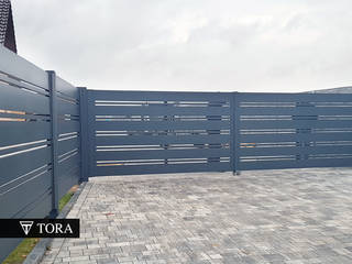 Nowoczesna brama i ogrodzenie z aluminium - Erida, TORA bramy i ogrodzenia TORA bramy i ogrodzenia