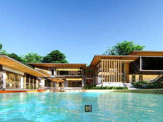 Modern Tropical , GRID ARCHITECT THAILAND GRID ARCHITECT THAILAND Müstakil ev