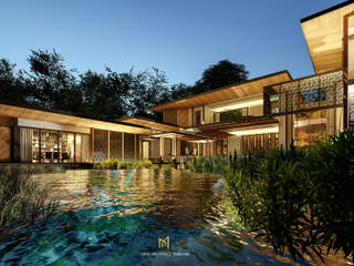 Modern Tropical , GRID ARCHITECT THAILAND GRID ARCHITECT THAILAND Tropikal Evler