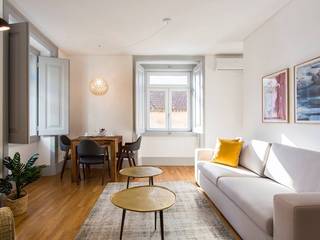 Apartamento Tipo Estúdio - Poiais, Lisboa, Traço Magenta - Design de Interiores Traço Magenta - Design de Interiores モダンな 家