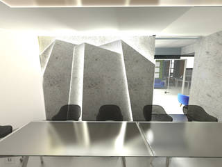 Office design for an architecture studio, Hexa Design Milano Hexa Design Milano Commercial spaces Concrete