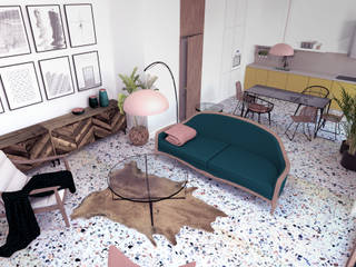 salon boho , Pracownia Zew Pracownia Zew Living room