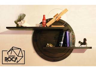 Luna entera, Estudio Roca Estudio Roca Modern style study/office Wood Wood effect