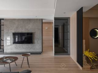 凝聚．新竹J宅, 極簡室內設計 Simple Design Studio 極簡室內設計 Simple Design Studio Modern living room