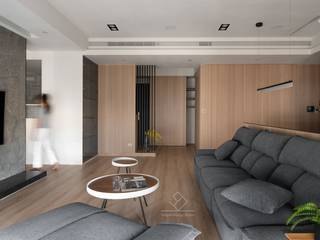 凝聚．新竹J宅, 極簡室內設計 Simple Design Studio 極簡室內設計 Simple Design Studio Modern living room