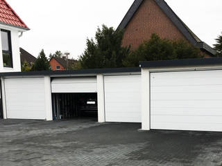 Garagenanlage für Mehrfamilienhaus , Siebau Raumsysteme GmbH & Co KG Siebau Raumsysteme GmbH & Co KG 조립식 차고 철 / 철강