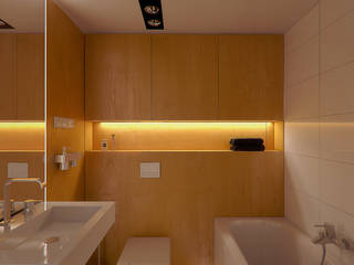 Projekt łazienki w mieszkaniu, Archi group Adam Kuropatwa Archi group Adam Kuropatwa Banheiros minimalistas