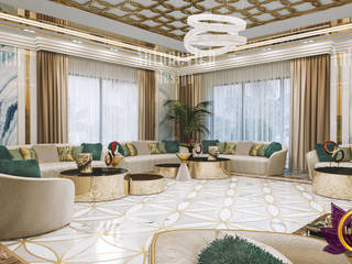 A Touch of Emerald in a Living Room, Luxury Antonovich Design Luxury Antonovich Design